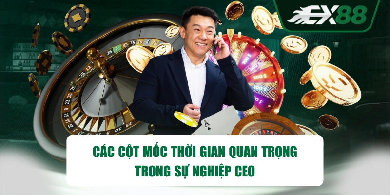 Các cột mốc thời gian quan trọng trong sự nghiệp CEO
