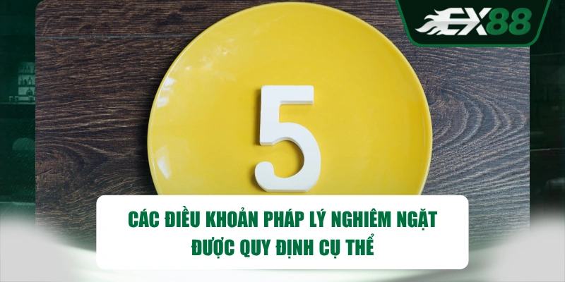 Các điều khoản pháp lý nghiêm ngặt được quy định cụ thể